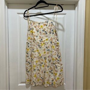 Old Navy floral fit and flare mini dress size large